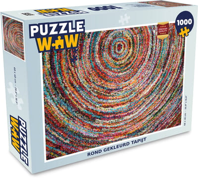 Puzzel Cirkel - Kleuren - Tapijt - Legpuzzel - Puzzel 1000 stukjes volwassenen