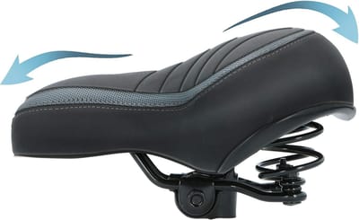 Comfortabel Gel Zadel voor Stadsfiets - Unisex Zwart - Ergonomisch Fietszadel