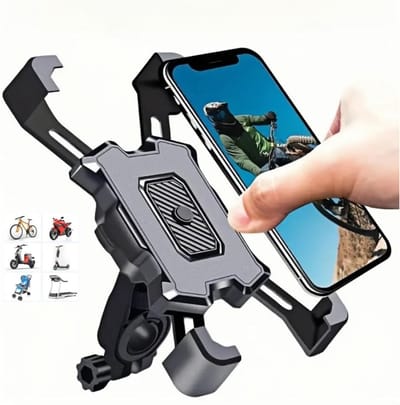 Telefoonhouder Fiets Elastisch Universele Stuurhouder met 360° Rotatie - Gsm Houder Fiets Stevig Anti-Trilling Design voor Navigatie - Fietshouder Smartphone Houder Fiets voor Diverse Smartphones