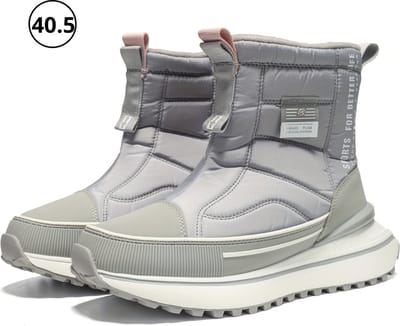 Livano Antislip Sneeuwboots - Snowboots - Wintersport Sneeuwschoenen - Ski Gadgets Voor Dames - Maat 40.5 - Licht Grijs