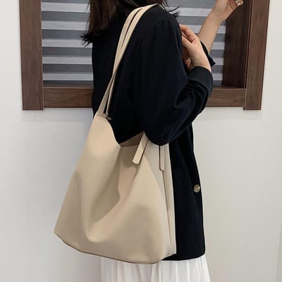 Grote Tas voor Dames Nieuwjaarstas Koreaanse Versie voor Dames Tas Schoudertas Grote Capaciteit Casual Tote Tas black