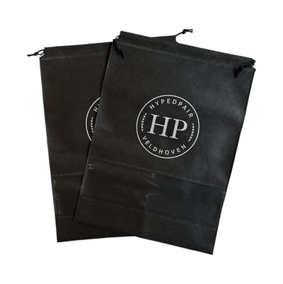 Hypedpair schoenen opbergzak | 2 Stuks | Sneaker opbergtas voor op reis |Extra Groot | Zwart | Waterafstotend | opslag & opbergen schoen | Reizen | Reisproduct | Makkelijk in de koffer | Houd je spullen schoon | Reisaccessoires