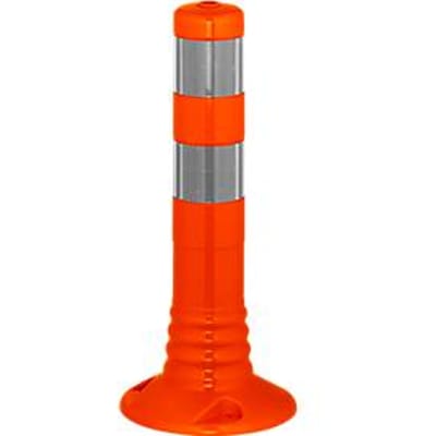 Afzetpaal flexipaal, zelfoprichtend, H 450 mm, oranje-zilver