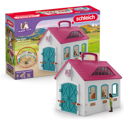 Schleich Horse Club 42703 Draagbare stal Dieren Voertuigen Speelsets