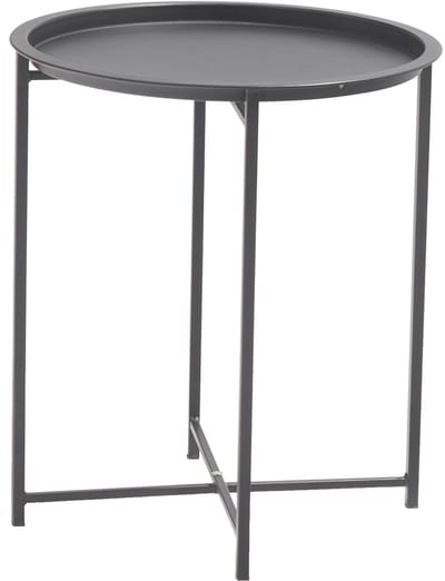 Sens-Line - Nora Bijzettafel - Ø46cm - Metaal Zwart
