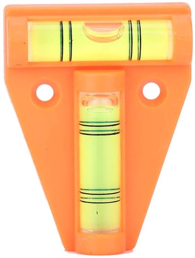 T Level Bubble Meetinstrument - Compact en Duidelijk voor RV, Meubels en Camera's - Oranje