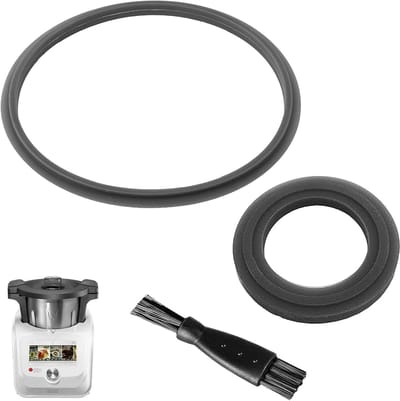 Set Rubber Seal voor Monsieur Cuisine Connect - Silicone Seal voor Lid - met Schoonmaakborstel