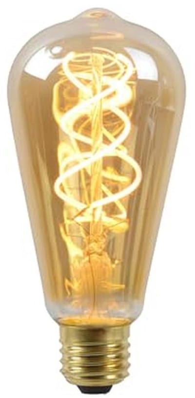 LED Filament Lamp E27 - Dimbaar 5W - Warm Wit 2200K - Ø 6,3 cm - Amber