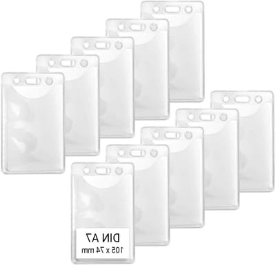 Badgehouders - Kaarthouders ID - Identificatie Tonen - Transparant Vinyl - 100 Stuks - Transparant