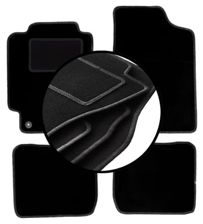 Set veloursmatten voor: Toyota Corolla E10 hatchback, stationwagen, sedan (1992-1997)