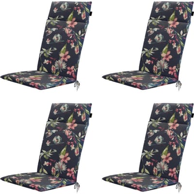 Madison tuintstoelkussen hoge rug cato - 120x50x4cm set van 4