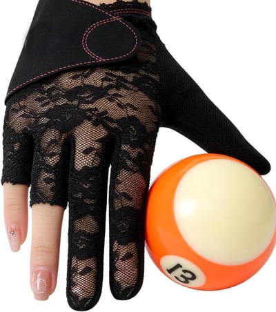 Biljart Handschoen - Poolhandschoen Linkshandig - Precisie Keu Controle - Ademend Mesh Materiaal - Standaard Maat - Roze