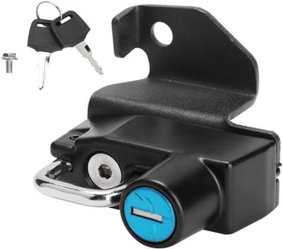 Allecto - Motorhelm Slot - Aluminium Helm Beveiliging - Zwart - Anti-Diefstal Lock - Geschikt voor Kawasaki Vulcan S 2015-2019