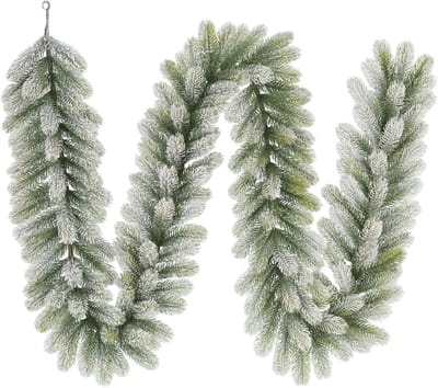 Black Box Trees Nagoya Guirlande met Sneeuw - Kerstguirlande L270 cm - Groen Frosted