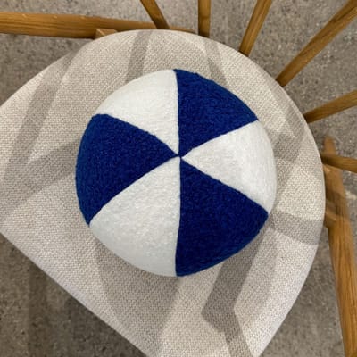 Decordruk Soft Loop - Sierkussen - Biało-Chabrowa - Kula