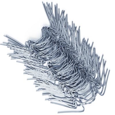 Deuba Broeikas Kasklemmen - 50 stuks 85x30mm - Zilver