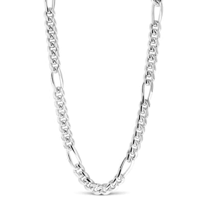 Juwelier Emo - Gourmet Met Fantasie ketting Zilver 925 Gerhodineerd - 5.5mm breed