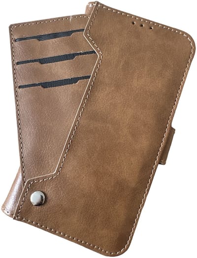 Telefoonhoesje geschikt voor Samsung Galaxy S25 Hoesje | Bookcase Portemonnee | Pasjeshouder voor 9 Pasjes - Bruin