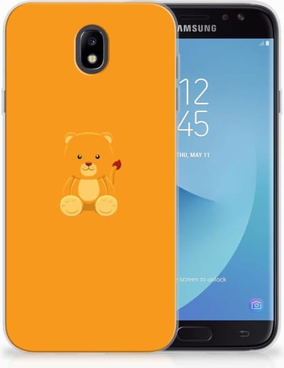 TPU Hoesje voor Samsung Galaxy J7 2017 | J7 Pro Telefoonhoesje met Naam Baby Beer