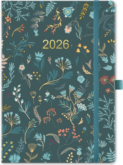 Agenda 2024 - Weekoverzicht - Elegant Groen Bladeren Design - Plan Planner