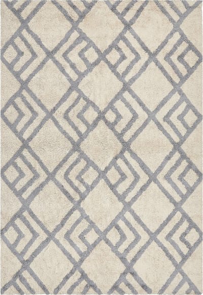 NEVSEHIR - Laagpolig vloerkleed - Lichtbeige - 160 x 230 cm - Katoen