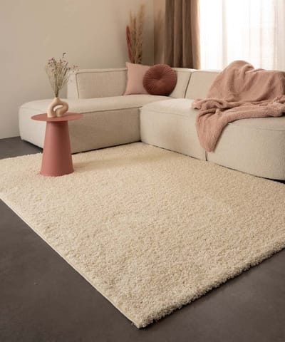 Hoogpolig vloerkleed - Shaggy Trend crème 200x300
