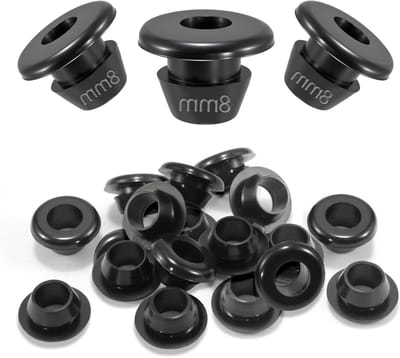 50 Stuks Rubber Kabeldoorvoeren ID 8mm Waterdichte Grommets voor Kabels en Draden Bescherming met Diameter 10mm