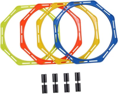 Agility Ringen - Training Circles - Sporttraining Verbeteren - Felle Kleur - 39x39x1CM - Veelkleurig
