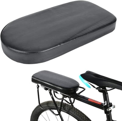 Fiets Zitje - Kinderzitje Achter - Comfortabel Reizen - Universele Pasvorm - 30.5 cm - Zwart