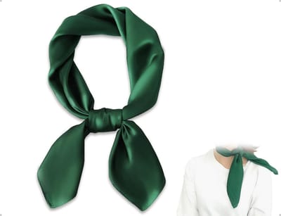 Dailygoods- Zijden Sjaal - Elegante Vierkante Bandana - Halsdoek - Vintage Bandsjaal - Kostuumaccessoires - 70 x 70 cm