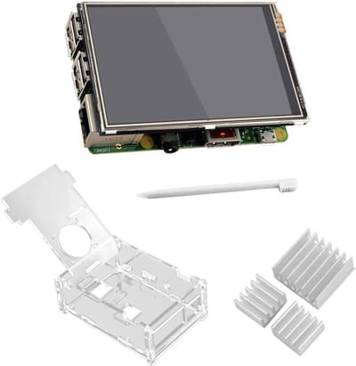 HD Touchscreen Display van 3,5 Inch met 320x480 RGB Pixels voor Raspberry Pi 2 en 3 - Inclusief Pen en Koellichaam Accessoires