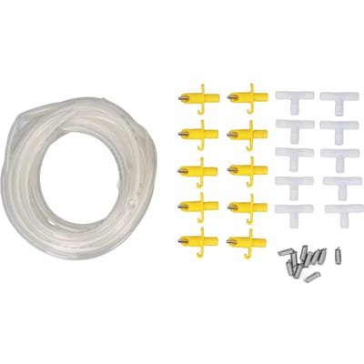 Automatische Konijnen Waternippel Konijnendrinker Konijnendrinksysteem met 8 mm Diameter 5 m Waterslang white