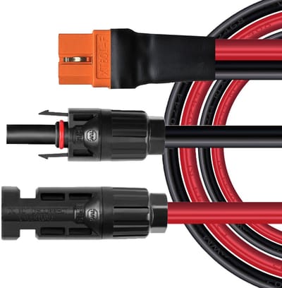 Zonne-energie verlengkabel 10 AWG XT60i, 1,5 m, voor draagbare Power Stations