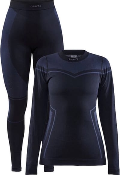 Baselayerset Craft Women Core Dry Fuseknit Set Black-L