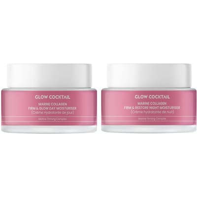 Glow Cocktail Marine Collagen Dag + Nacht Hydraterende Set 100