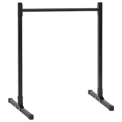vidaXL - Dip - Station - 2 - st - Zwart - 55 - x - 90 - x - 104.5 - cm - Gepoedercoat - staal