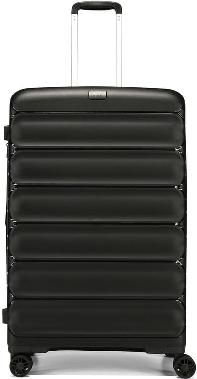 d & n Travel Line 4700 4 wielen Trolley 78 cm met uitbreidingsplooi - Harde bagage - TSA slot - black