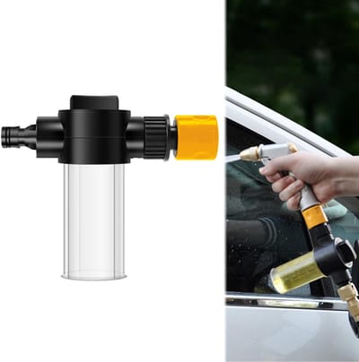 Dailygoods - Schuimsproeier voor slang, spuitpistool voor het wassen van de auto, draagbare drukspuitfles, voor gazon, irrigatie, autowassen, huisdieren baden
