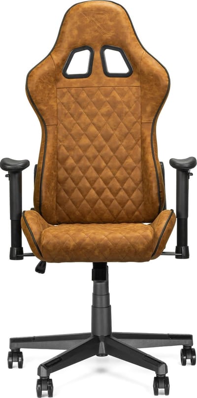 Ranqer Felix Office – Bureaustoel – Ergonomisch – Verstelbaar – PU Leer – Bruin / Tan