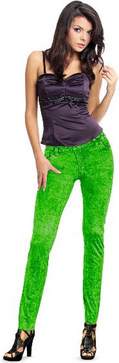 Folat - Denim Legging Neon Green