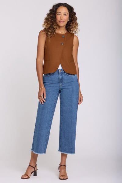 Teresa Wide Leg Ankle Jeans