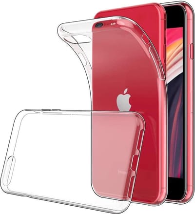 Hoesje geschikt voor iPhone SE 2020 Hoesje Transparant Siliconen Case - Back Cover - Clear Softcase - Perfect fit - EPICMOBILE