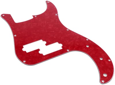 Slagplaat voor P-stijl basgitaar - Fazley 10657 - Rood