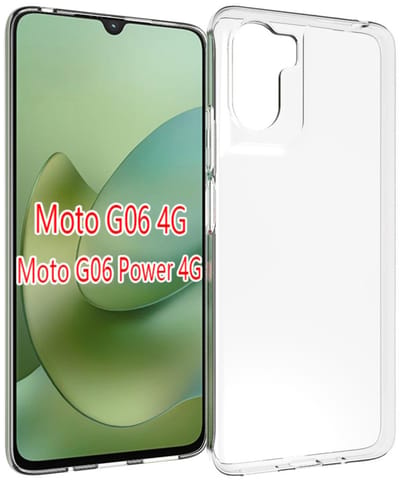MobyDefend Hoesje - Geschikt voor Motorola Moto G06 / Motorola Moto G06 Power - Transparante TPU Backcover - Volledig Doorzichtig