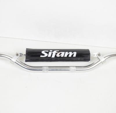 sifam universeel stuur voor auto's chroom en zwart nieuw