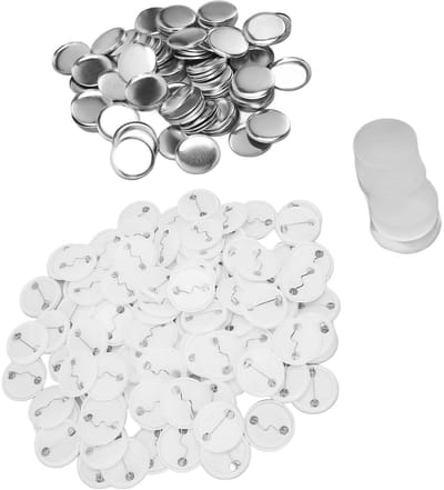 Dailygoods- Pin Badges 100 Sets - Badge Maker - Metalen Doppen - Plastic Bodems - Transparante Beschermcovers - DIY Ambachten