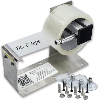 Tafelmodel Rolhouder voor Tape en Etiketten tot 5 cm - Tafel- en Wandmontage