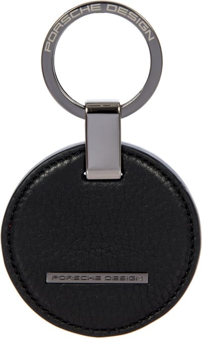 PORSCHE DESIGN Sleutelhanger Keyring Circle Black Zwart