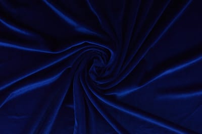 Velvet stof op rol - 165cm breed - Donkerblauw - 10 meter