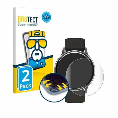 BROTECT - Screenprotector voor Umidigi Uwatch 2S - Folie Beschermfolie transparant volledig dekking - 2 Stuks